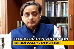 On Row Over Arvind Kejriwal's Sitting Posture, Shashi Tharoor Pens Poem On Row Over Arvind Kejriwal's Sitting Posture, Shashi Tharoor Pens Poem