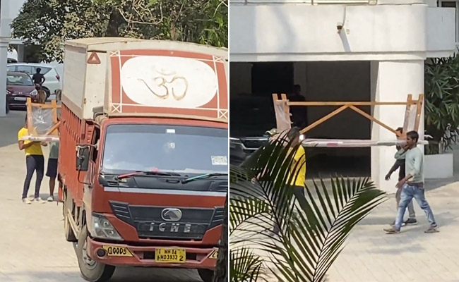An Eventful Monday Morning At Ranbir Kapoor's Apartment Complex In Mumbai