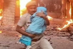 Twitter Salutes Cop Who Saved Infant In Karauli, He Says "Doing My Duty" Twitter Salutes Cop Who Saved Infant In Karauli, He Says "Doing My Duty"