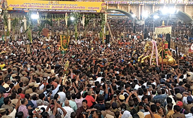 2 Dead In Stampede During Festival At Madurai's Meenakshi Temple