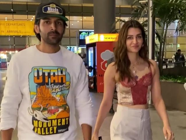 Kriti Sanon And Kartik Aaryan's Airport Diaries