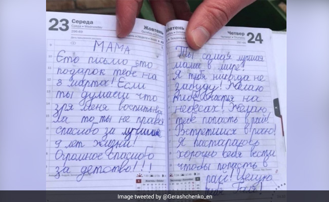 9-Year-Old Girl Writes Letter To Mother Killed In Russian Invasion
