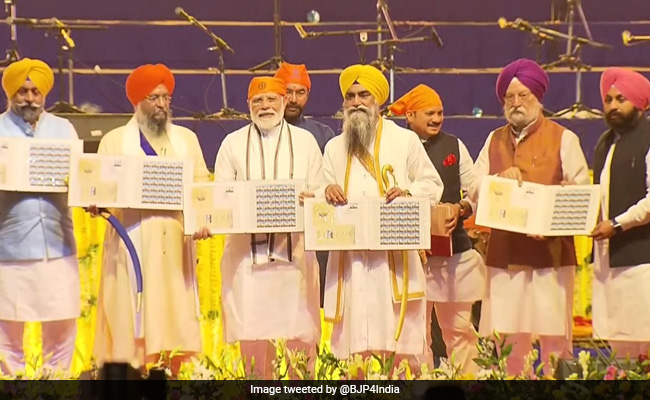 PM Modi Releases Stamp, Coin On Sikh Guru's 400th Birth Anniversary