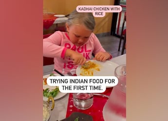 Little Australian Girl Tries Indian Food For The First Time; Her Adorable Reaction Wins Heart Little Australian Girl Tries Indian Food For The First Time; Her Adorable Reaction Wins Heart