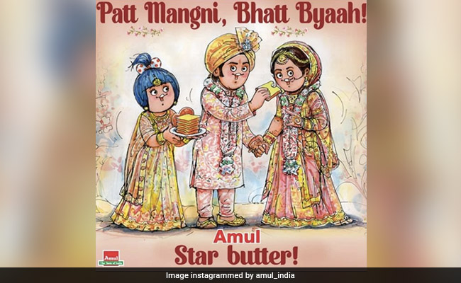 Ranbir Kapoor, Alia Bhatt Wedding: Amul's Utterly Butterly Toast To The Newlyweds