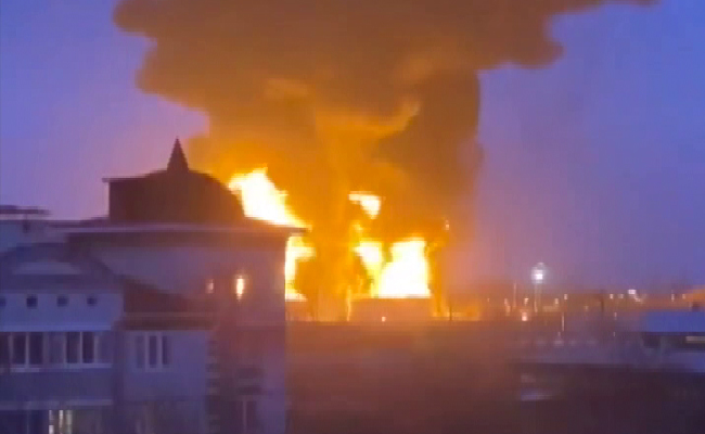 Watch: Ukraine Choppers Enter Russian Airspace, Strike Fuel Depot