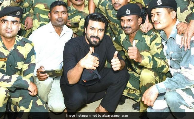 Ram Charan Spent "Inspiring Afternoon" Listening To Border Security Force Soldiers' Stories