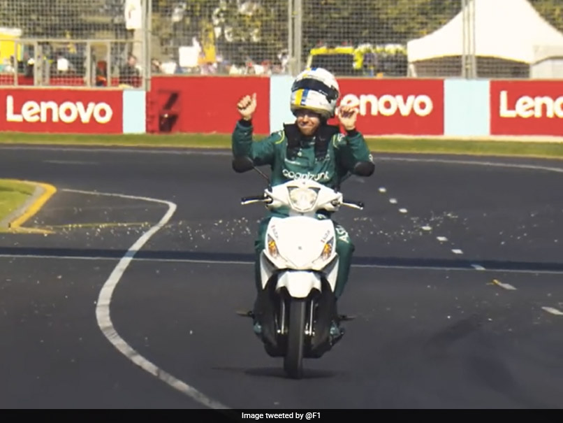 Watch: Sebastian Vettel Takes Moped For A Spin Around Australian GP Track, Under Scrutiny