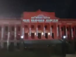 Watch: Protesters Project "Go Home Gota" On Lanka President's Office Watch: Protesters Project "Go Home Gota" On Lanka President's Office