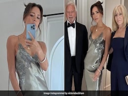 Victoria Beckham Sparkles And Shines Like Never Before In A Silver Slip Gown Victoria Beckham Sparkles And Shines Like Never Before In A Silver Slip Gown