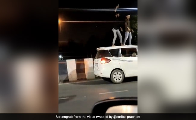 Video Shows 2 Men Dancing On Car Roof in Ghaziabad, Traffic Police Slaps Rs 20,000 Fine