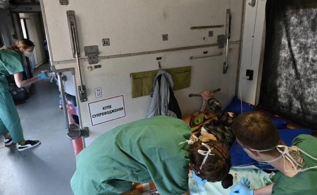 Ukraine Hospital Train Ferries Patients To Safety Hoping "Worst Is Over"