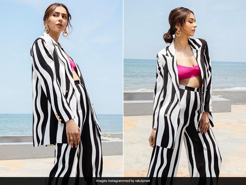 Rakul Preet Singh Keeps It Wild And Free In A Zebra Print Co-Ord Set