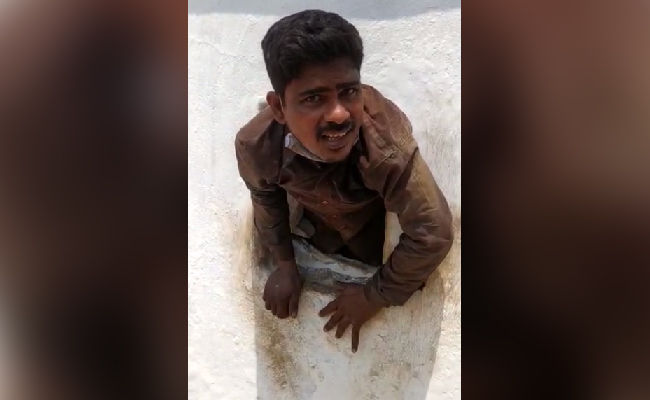 "Out Of Greed": Thief Raiding Andhra Temple Gets Stuck In Hole