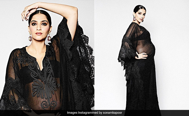 Sonam Kapoor Is A Sheer Beauty And Nothing Else In A Black Mesh Kaftan