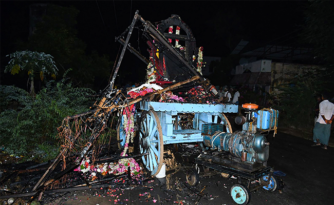 2 Children Among 11 Electrocuted In Tamil Nadu Temple Chariot Procession