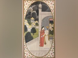 PM Modi Gifts Radha- Krishna Miniature Painting To Nepal's Prime Minister PM Modi Gifts Radha- Krishna Miniature Painting To Nepal's Prime Minister