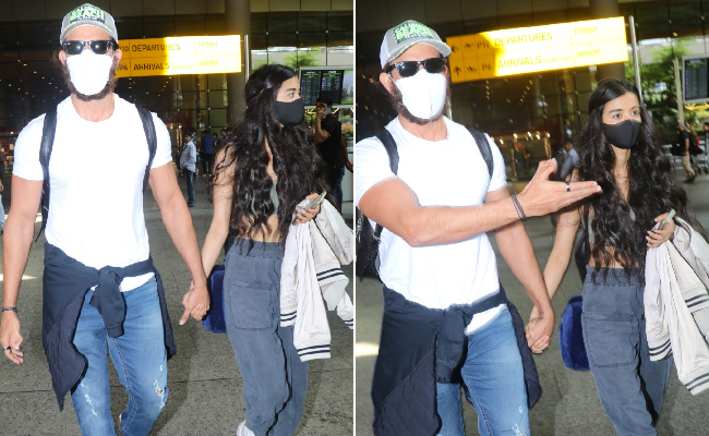 Holding Hands, Hrithik Roshan And Rumoured Girlfriend Saba Azad Make It Airport-Official