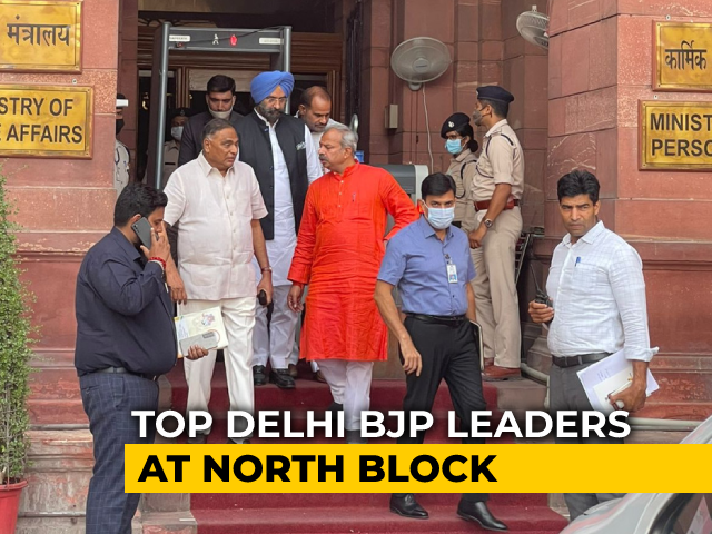 Delhi BJP Leaders Meet Amit Shah Hours After Controversial Demolition
