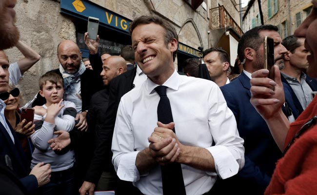 France's Macron Warns Of Post-Trump Election-Like "Hangover" Ahead Of Vote