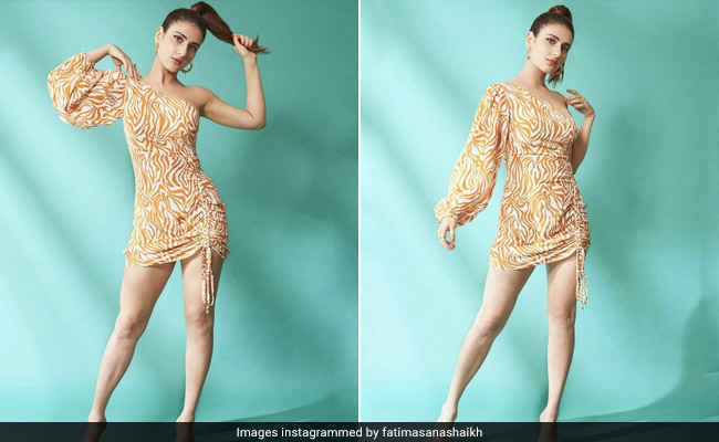 Fatima Sana Shaikh Takes On The Summer Heat In A Popsicle-Inspired Printed Mini Dress