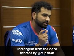 Watch: Rohit Sharma's Passionate Dressing Room Speech After Loss To KKR