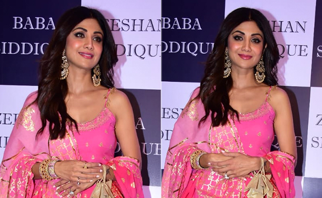 Shilpa Shetty Makes Festive Fashion Fun And Colourful In An Ombre Sharara Set