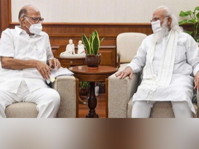 PM's 20-Minute Meeting With NCP Chief Sharad Pawar Sparks Buzz
