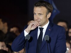 French President Emmanuel Macron Arrives In Israel On Solidarity Visit