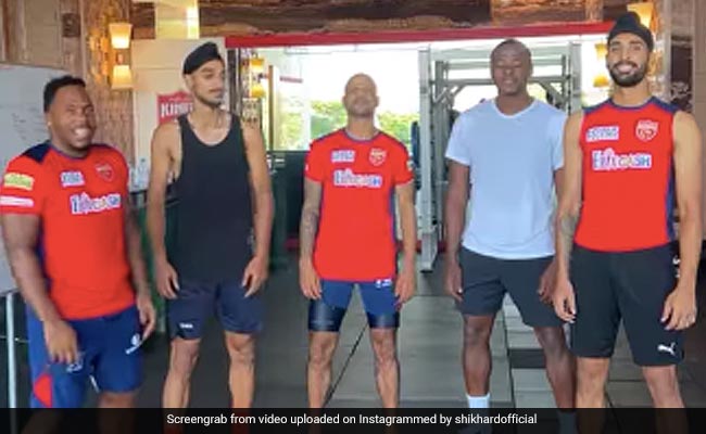 Watch: Punjab Kings Stars Shikhar Dhawan, Kagiso Rabada Shake A Leg Ahead Of Kolkata Knight Riders Game