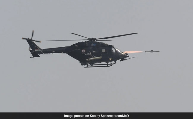 India Successfully Tests Helicopter Launch Anti-Tank Missile 'Helina'