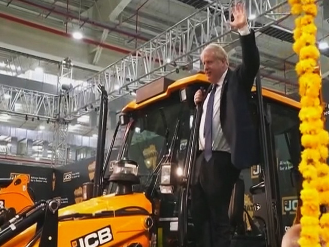 Watch: Boris Johnson Visits JCB Bulldozer Factory In Gujarat