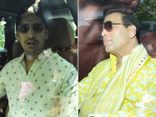 Karan Johar, Ayan Mukerji At Alia-Ranbir Mehendi