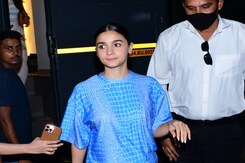 Alia Bhatt Looks Gorgeous in A Blue Mini Dress Alia Bhatt Looks Gorgeous in A Blue Mini Dress