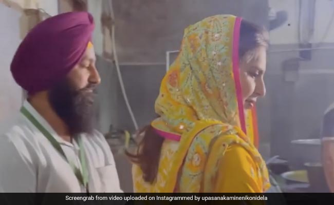 <i>RRR</i>: Ram Charan Organises Langar At Golden Temple, Represented By Wife Upasana Kamineni
