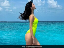 When Amyra Dastur Took On The Blue Seas Of Maldives In A Stunning Fluorescent Swimsuit When Amyra Dastur Took On The Blue Seas Of Maldives In A Stunning Fluorescent Swimsuit