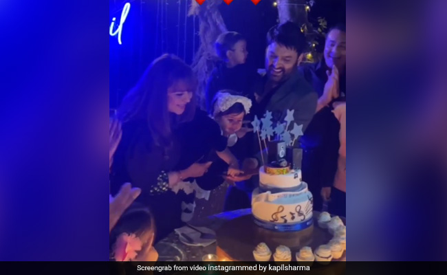 Kapil Sharma's Daughter Anayra Sweetly Cuts Comedian's Birthday Cake