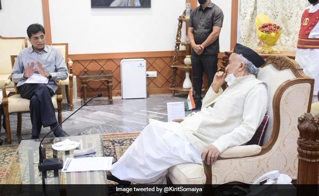 BJP's Kirit Somaiya Meets Maharashtra Governor, Seeks Action On "Fake FIR"