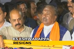Karnataka Minister KS Eshwarappa, Named In Suicide Case, Resigns Karnataka Minister KS Eshwarappa, Named In Suicide Case, Resigns