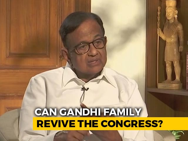 "Blown Out Of Proportion": P Chidambaram On Congress Leadership Issue