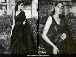 Mrunal Thakur Casts A Magical Spell On Us In A Beautiful Black Saree Mrunal Thakur Casts A Magical Spell On Us In A Beautiful Black Saree
