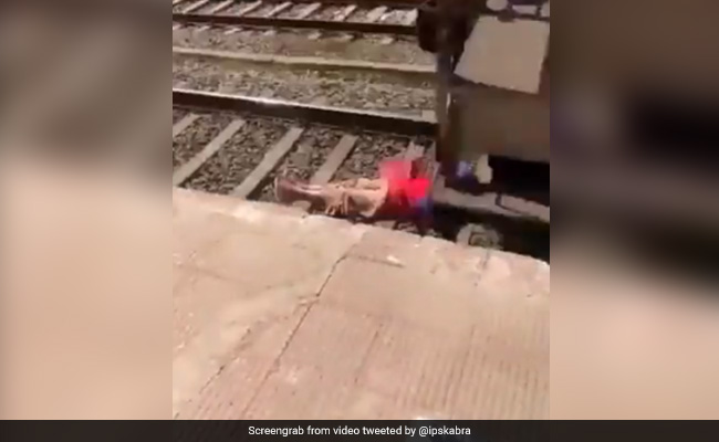 Viral Video: Woman Calmly Talks On Phone As Train Passes Over Her, Internet Says "Give Her Tight Slap"
