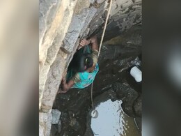 Watch: Maharashtra Woman Risks Life To Fetch Water From Almost Dry Well Watch: Maharashtra Woman Risks Life To Fetch Water From Almost Dry Well