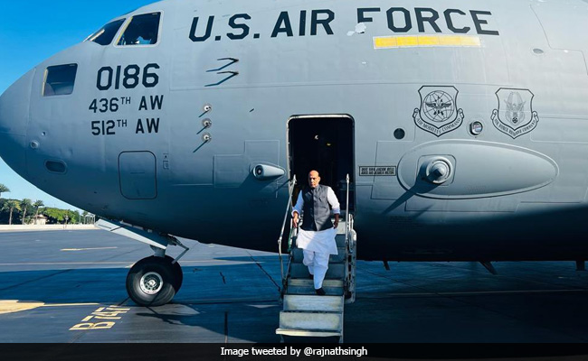 Rajnath Singh Reaches Hawaii For Visit To US Indo-Pacific Command Headquarters