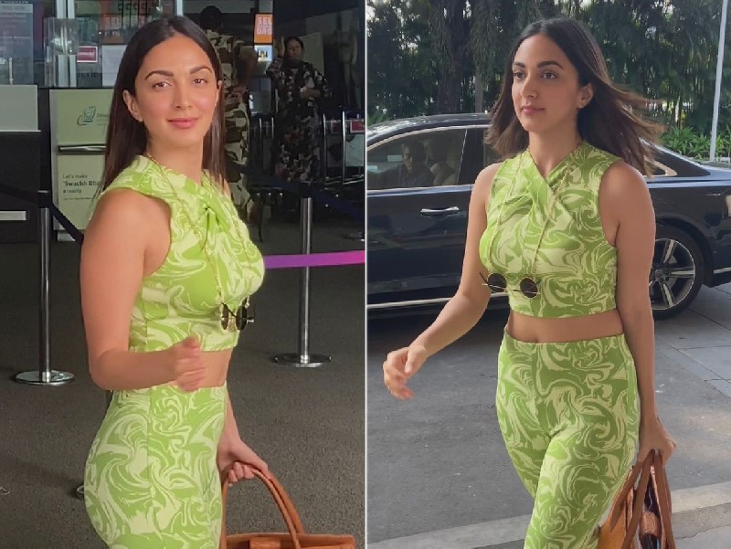 Kiara Advani's Uber Cool Airport Look In A Green Co-Ord Set Is Absolutely Gorgeous