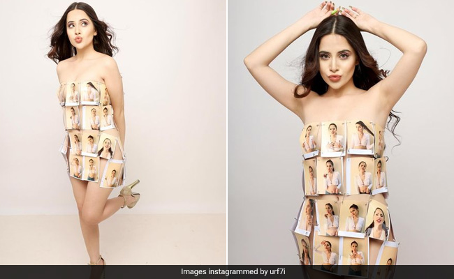 Nothing Says Self-Love Like Urfi Javed In A Mini Dress Made Up Of Her Headshots