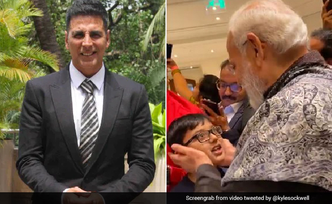 बच्चा सुना रहा था कविता, PM Modi बजा रहे थे चुटकी, अक्षय कुमार बोले- दिल खुश हो गया बच्चा सुना रहा था कविता, PM Modi बजा रहे थे चुटकी, अक्षय कुमार बोले- दिल खुश हो गया