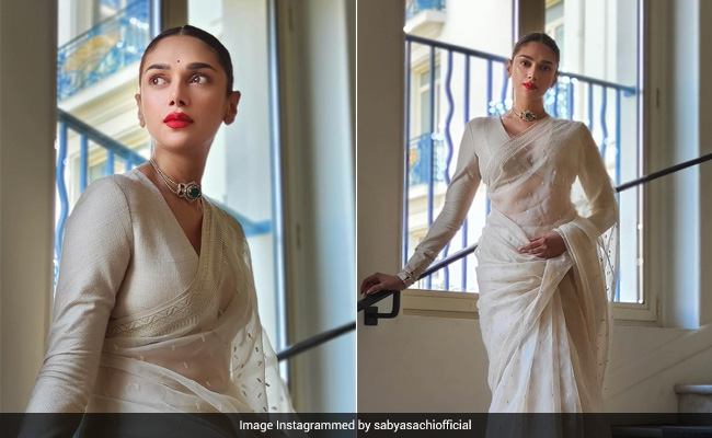 Cannes 2022: For Aditi Rao Hydari's Big Moment, A Sabyasachi <i>Saree</i>