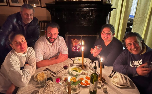 Kareena Kapoor And Saif Ali Khan Enjoy A Dinner Date In Darjeeling With Friends. See Pic