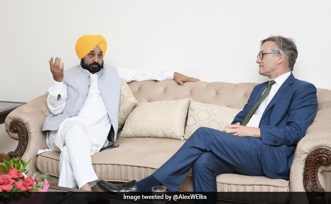 Bhagwant Mann Meets British Envoy, Discusses Tie-Ups In Education, IT